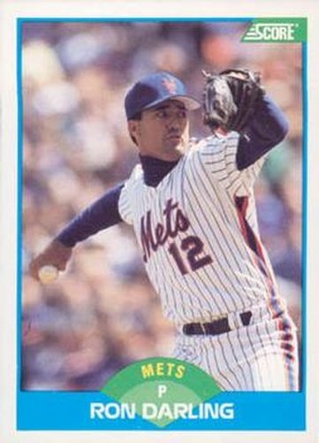 #180 Ron Darling - New York Mets - 1989 Score Baseball