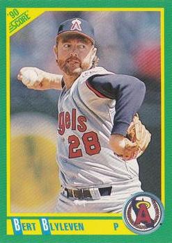 #180 Bert Blyleven - California Angels - 1990 Score Baseball
