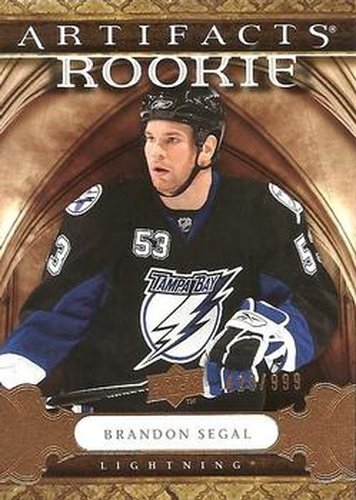 #180 Brandon Segal - Tampa Bay Lightning - 2009-10 Upper Deck Artifacts Hockey