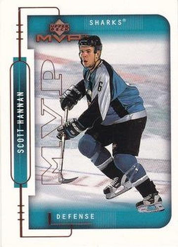 #180 Scott Hannan - San Jose Sharks - 1999-00 Upper Deck MVP Hockey