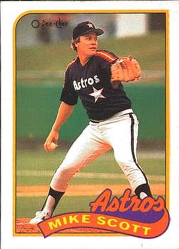 #180 Mike Scott - Houston Astros - 1989 O-Pee-Chee Baseball