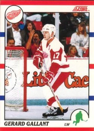 #180 Gerard Gallant - Detroit Red Wings - 1990-91 Score Canadian Hockey