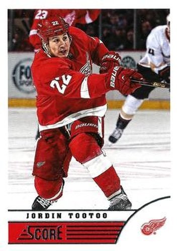 #180 Jordin Tootoo - Detroit Red Wings - 2013-14 Score Hockey
