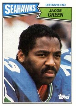 #180 Jacob Green - Seattle Seahawks - 1987 Topps Football