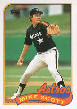 #180 Mike Scott - Houston Astros - 1989 Topps Baseball