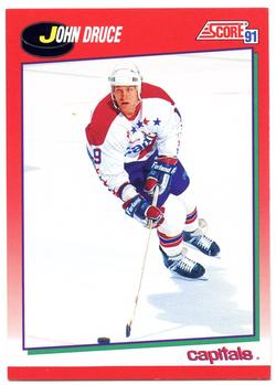 #180 John Druce - Washington Capitals - 1991-92 Score Canadian Hockey