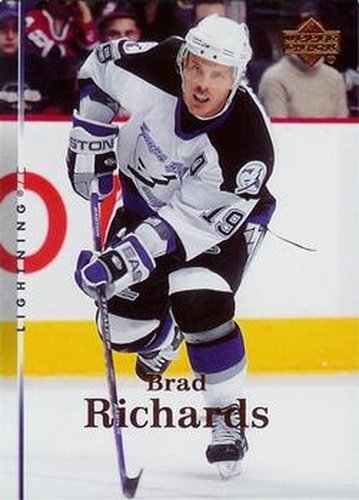 #180 Brad Richards - Tampa Bay Lightning - 2007-08 Upper Deck Hockey