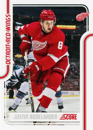 #180 Justin Abdelkader - Detroit Red Wings - 2011-12 Score Hockey
