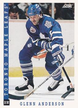 #180 Glenn Anderson - Toronto Maple Leafs - 1993-94 Score Canadian Hockey