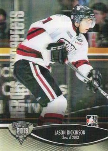 #180 Jason Dickinson - Guelph Storm - 2012-13 In The Game Heroes and Prospects Hockey