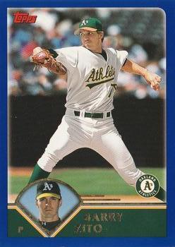 #180 Barry Zito - Oakland Athletics - 2003 Topps Baseball