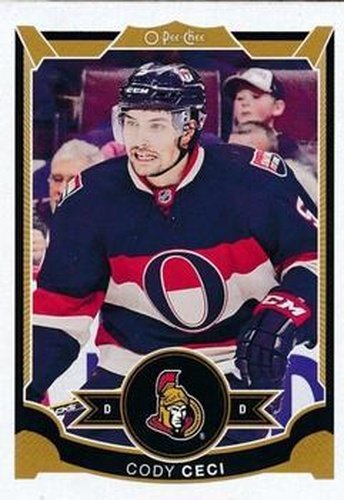#180 Cody Ceci - Ottawa Senators - 2015-16 O-Pee-Chee Hockey