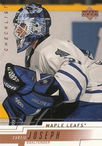 #180 Curtis Joseph - Toronto Maple Leafs - 2000-01 Upper Deck Hockey
