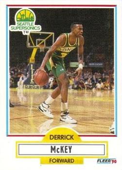 #180 Derrick McKey - Seattle SuperSonics - 1990-91 Fleer Basketball