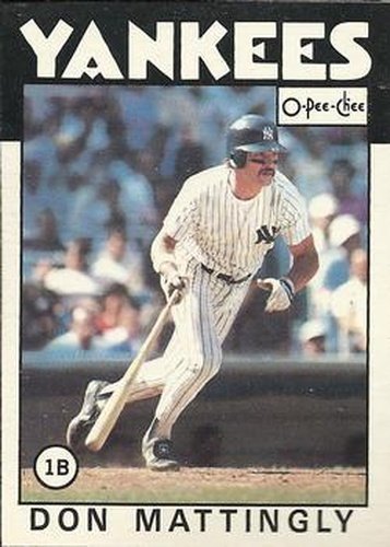 #180 Don Mattingly - New York Yankees - 1986 O-Pee-Chee Baseball