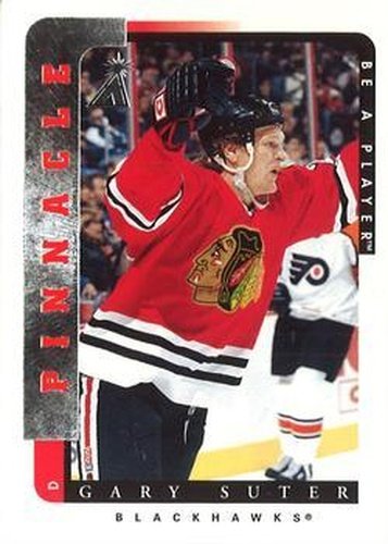 #180 Gary Suter - Chicago Blackhawks - 1996-97 Pinnacle Be a Player Hockey