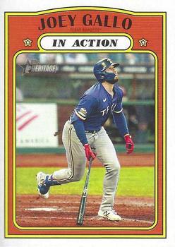 #180 Joey Gallo - Texas Rangers - 2021 Topps Heritage Baseball