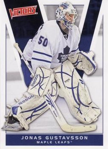 #180 Jonas Gustavsson - Toronto Maple Leafs - 2010-11 Upper Deck Victory Hockey
