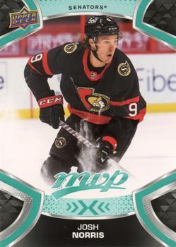 #180 Josh Norris - Ottawa Senators - 2021-22 Upper Deck MVP Hockey