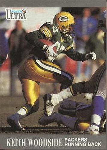 #180 Keith Woodside - Green Bay Packers - 1991 Ultra Football