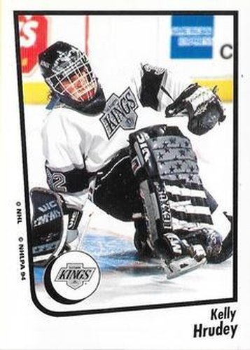 #180 Kelly Hrudey - Los Angeles Kings - 1994-95 Panini Hockey Stickers