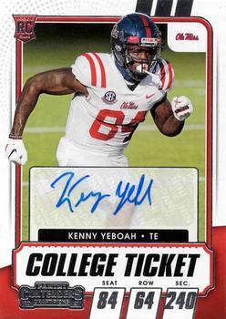#180 Kenny Yeboah - Ole Miss Rebels - 2021 Panini Contenders Draft Picks Football