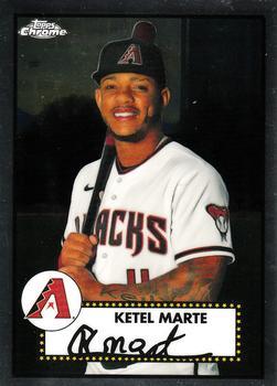 #180 Ketel Marte - Arizona Diamondbacks - 2021 Topps Chrome Platinum Anniversary Baseball