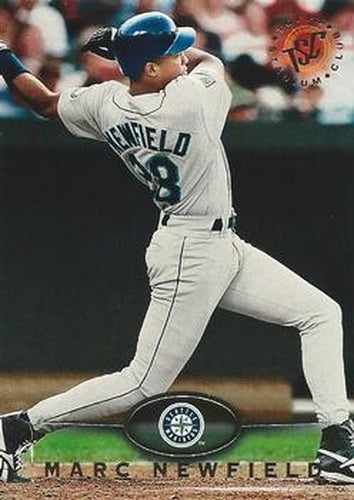 #180 Marc Newfield - Seattle Mariners - 1995 Stadium Club Baseball