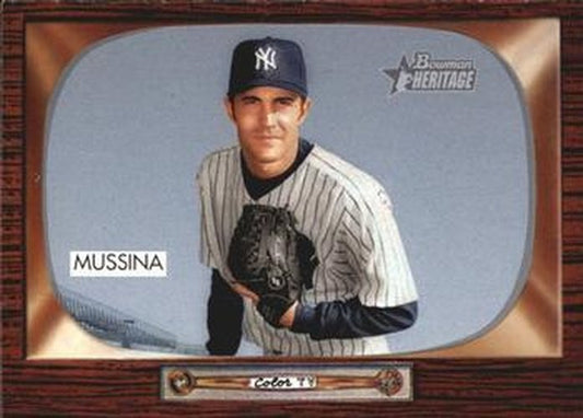 #180 Mike Mussina - New York Yankees - 2004 Bowman Heritage Baseball