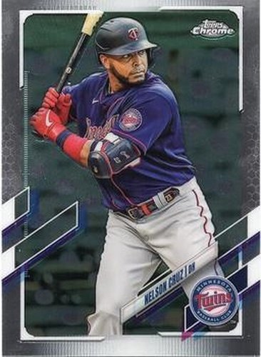 #180 Nelson Cruz - Minnesota Twins - 2021 Topps Chrome Baseball