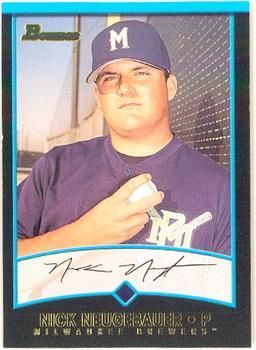 #180 Nick Neugebauer - Milwaukee Brewers - 2001 Bowman Baseball
