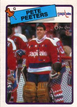 #180 Pete Peeters - Washington Capitals - 1988-89 O-Pee-Chee Hockey