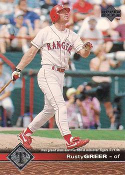 #180 Rusty Greer - Texas Rangers - 1997 Upper Deck Baseball