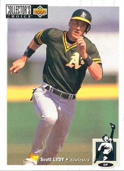 #180 Scott Lydy - Oakland Athletics - 1994 Collector's Choice Baseball