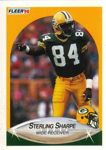 #180 Sterling Sharpe - Green Bay Packers - 1990 Fleer Football