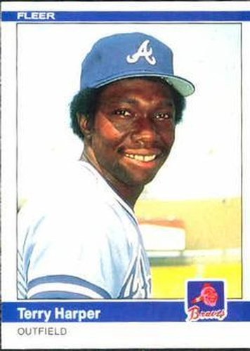 #180 Terry Harper - Atlanta Braves - 1984 Fleer Baseball