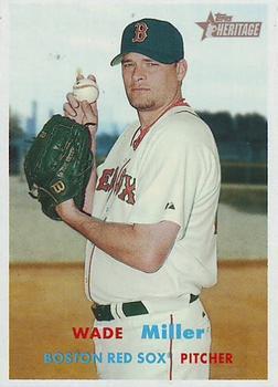 #180 Wade Miller - Boston Red Sox - 2006 Topps Heritage Baseball