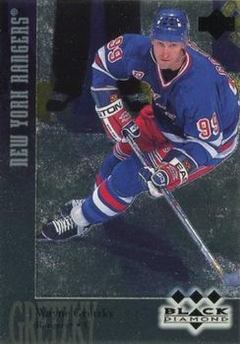 #180 Wayne Gretzky - New York Rangers - 1996-97 Upper Deck Black Diamond Hockey