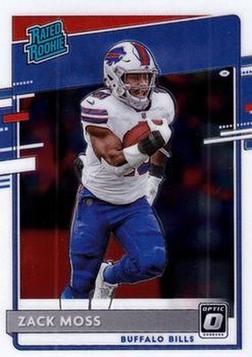 #180 Zack Moss - Buffalo Bills - 2020 Donruss Optic Football