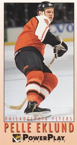 #180 Pelle Eklund - Philadelphia Flyers - 1993-94 Fleer PowerPlay Hockey