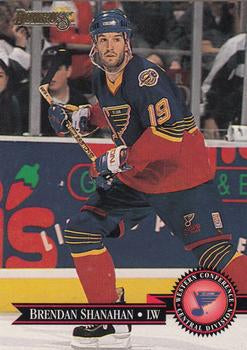 #180 Brendan Shanahan - St. Louis Blues - 1995-96 Donruss Hockey