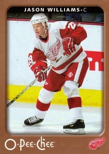 #180 Jason Williams - Detroit Red Wings - 2006-07 O-Pee-Chee Hockey