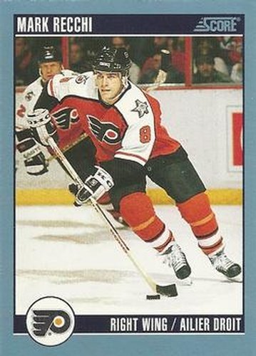 #180 Mark Recchi - Philadelphia Flyers - 1992-93 Score Canadian Hockey