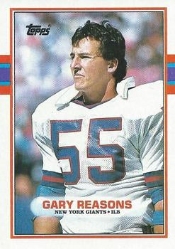 #180 Gary Reasons - New York Giants - 1989 Topps Football