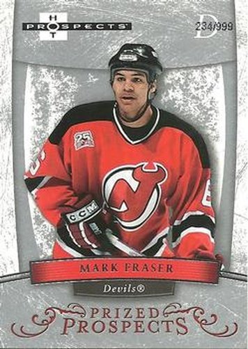 #180 Mark Fraser - New Jersey Devils - 2007-08 Fleer Hot Prospects Hockey