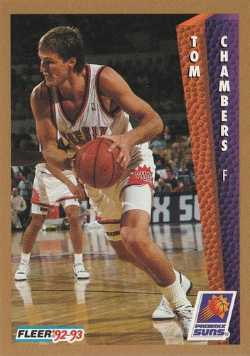 #180 Tom Chambers - Phoenix Suns - 1992-93 Fleer Basketball