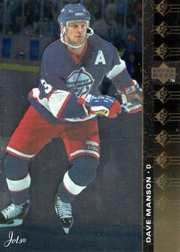 #SP-180 Dave Manson - Winnipeg Jets - 1994-95 Upper Deck Hockey - SP