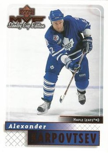 #180 Alexander Karpovtsev - Toronto Maple Leafs - 1999-00 Upper Deck MVP Stanley Cup Edition Hockey