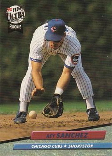 #180 Rey Sanchez - Chicago Cubs - 1992 Ultra Baseball
