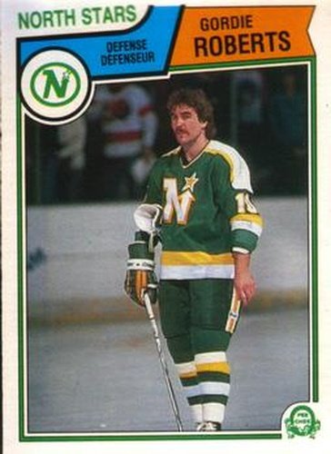 #180 Gordie Roberts - Minnesota North Stars - 1983-84 O-Pee-Chee Hockey